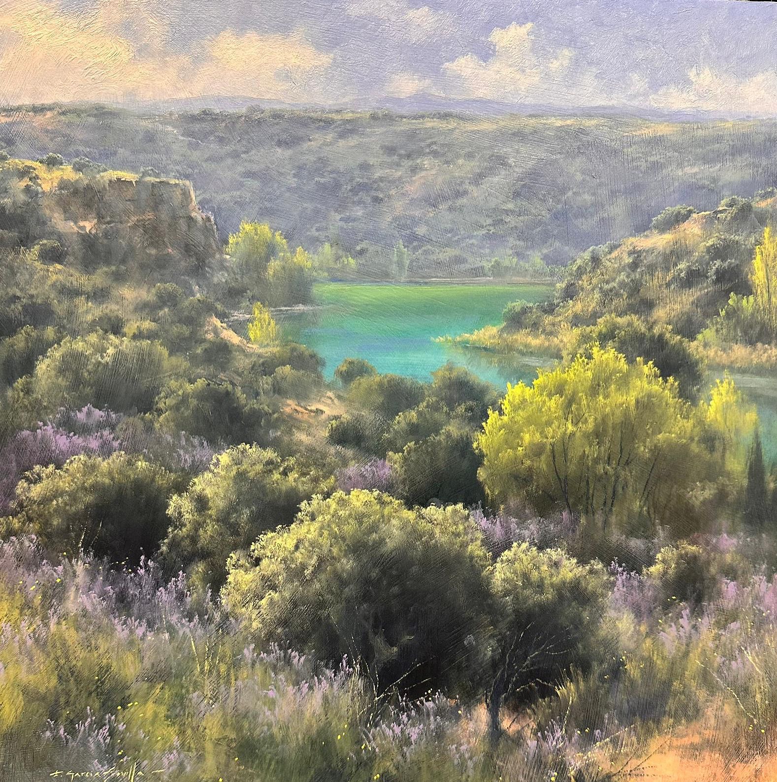 “POR CERRO GARIJO” Oleo/madera tratada 40x40 cm.