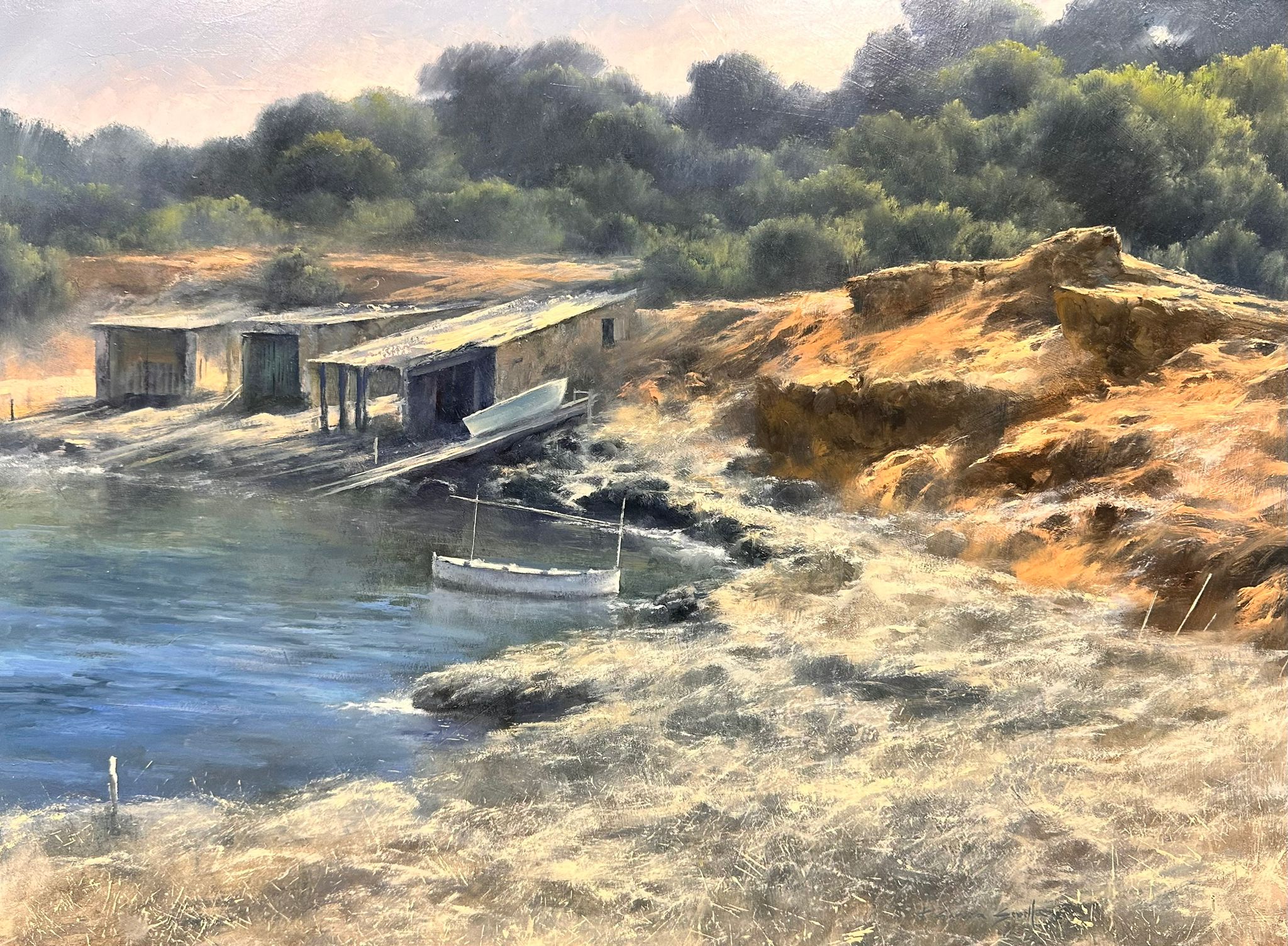 “POU DES LLEÓ” (Ibiza) Oleo/madera tratada 43x54 cm.