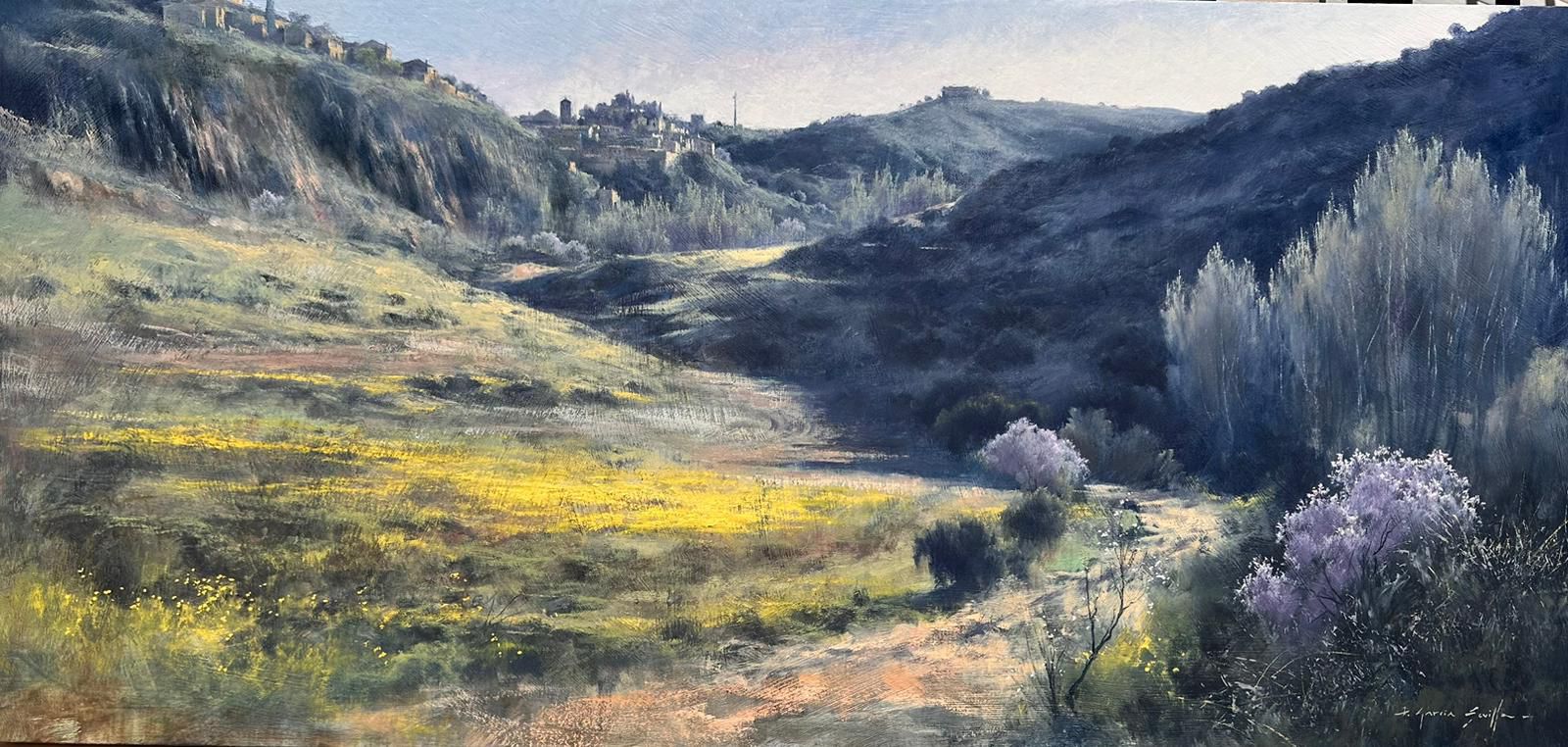 “SEPÚLVEDA” Oleo/madera tratada 45x95 cm.