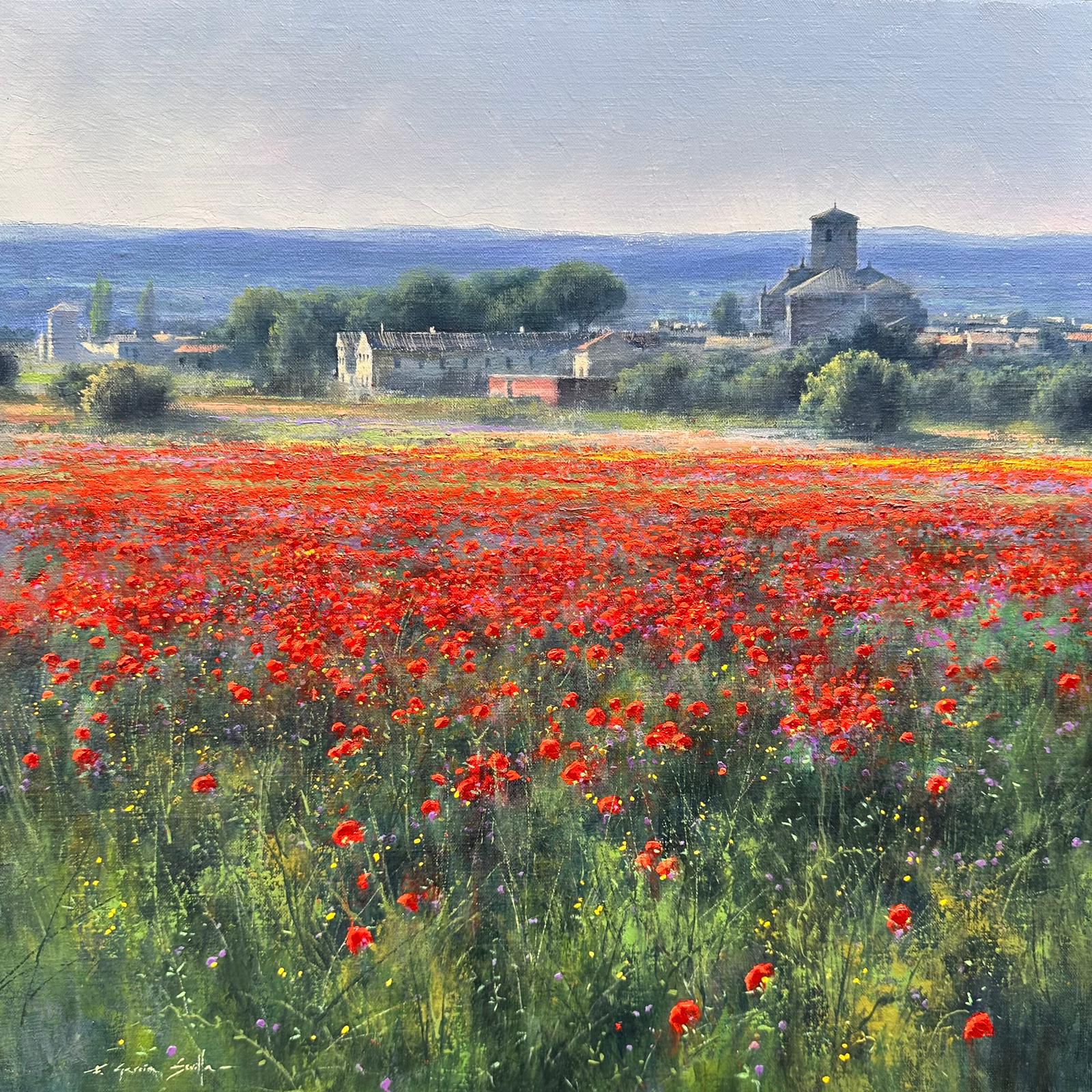 “VILLANUEVA DE LOS INFANTES” Oleo/ lienzo 50x50 cm.